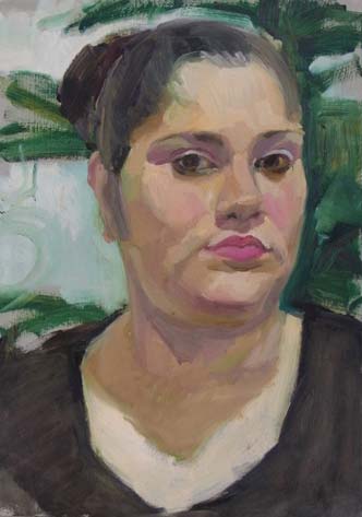 Malen lernen - Portrait mit lfarben